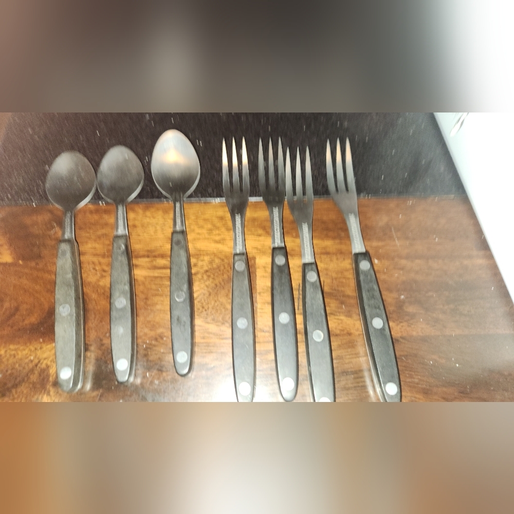 Replacement Winchester 7 Pc Deluxe Camping Flatware Cutlery Barbecue/ Outdoors.